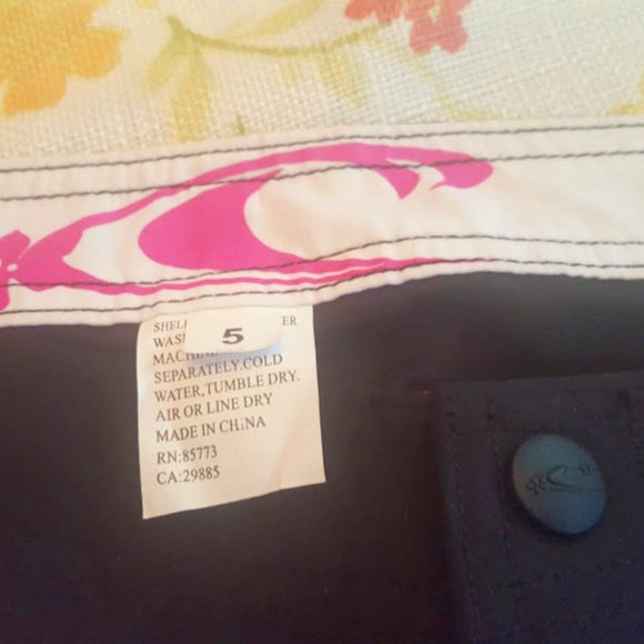 JUST ONE LEFT--NWT O'Neill Board Shorts Black Stripe: Jrs Size 5 - Picture 5 of 11